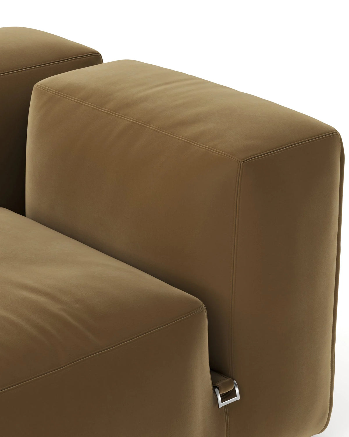 Le mur 72™ sectional sofa four seater left | old gold velvet - 4+ seaters 72 | designer section...