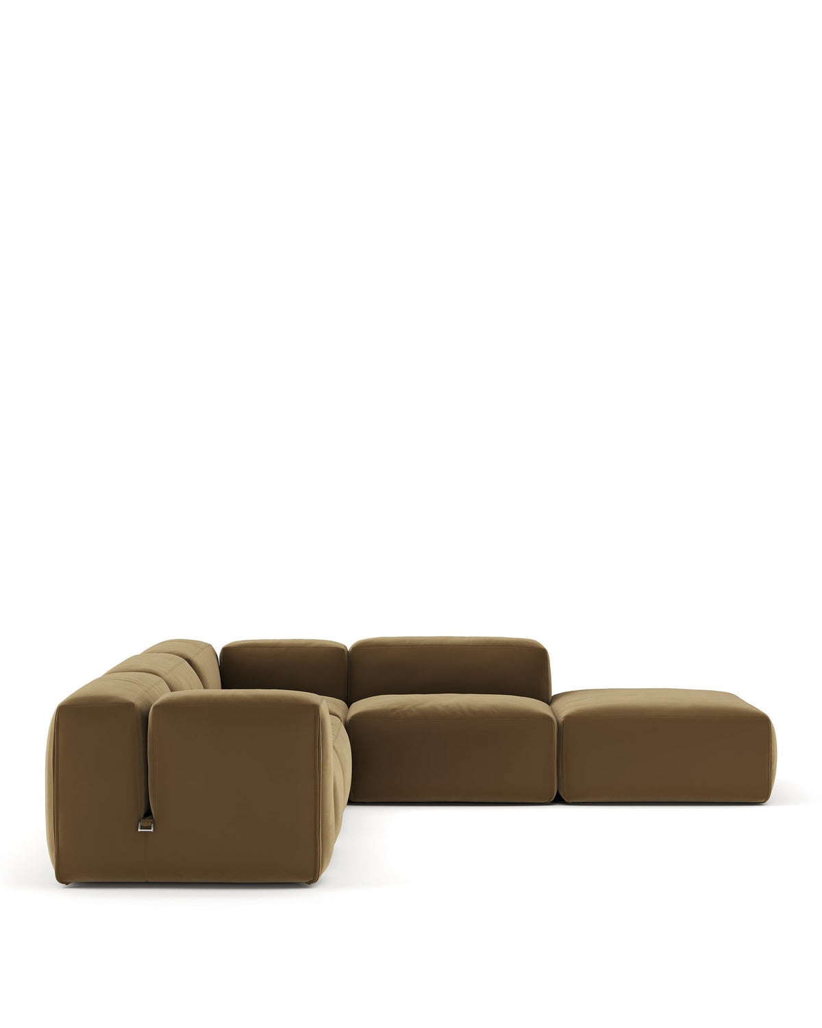 Le mur 72™ sectional sofa right corner | old gold velvet - sectionals 72 | madorne