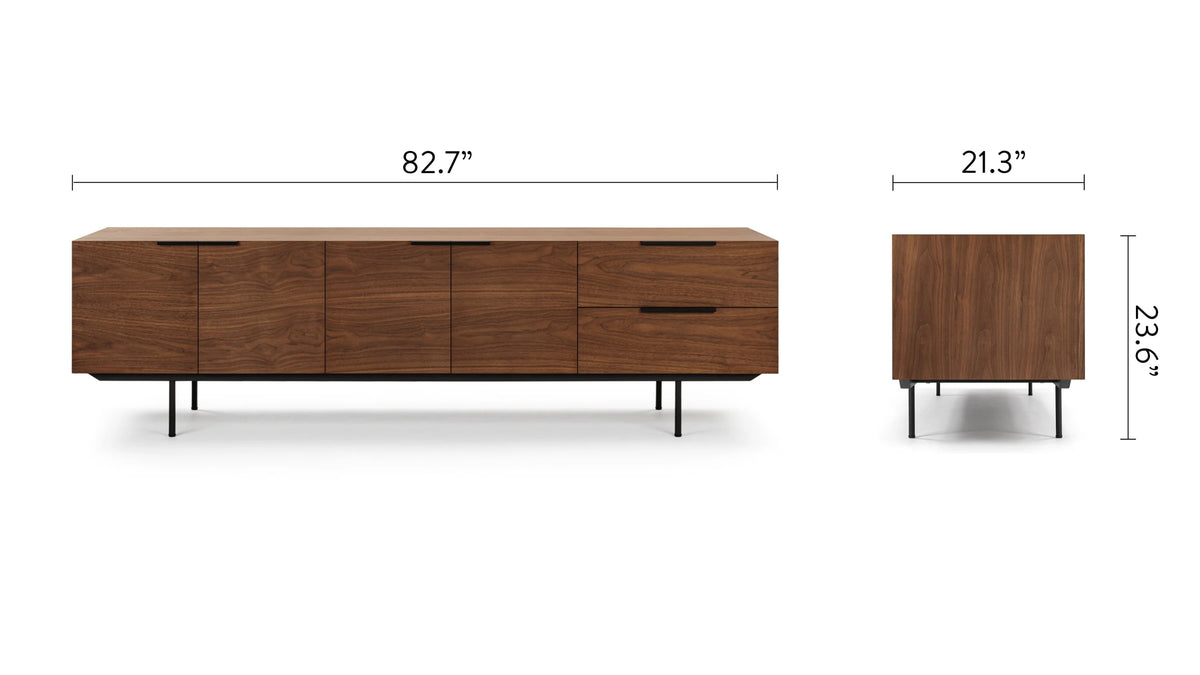 Linea 58™ credenza | walnut - storage 58 | furniture design | madorne