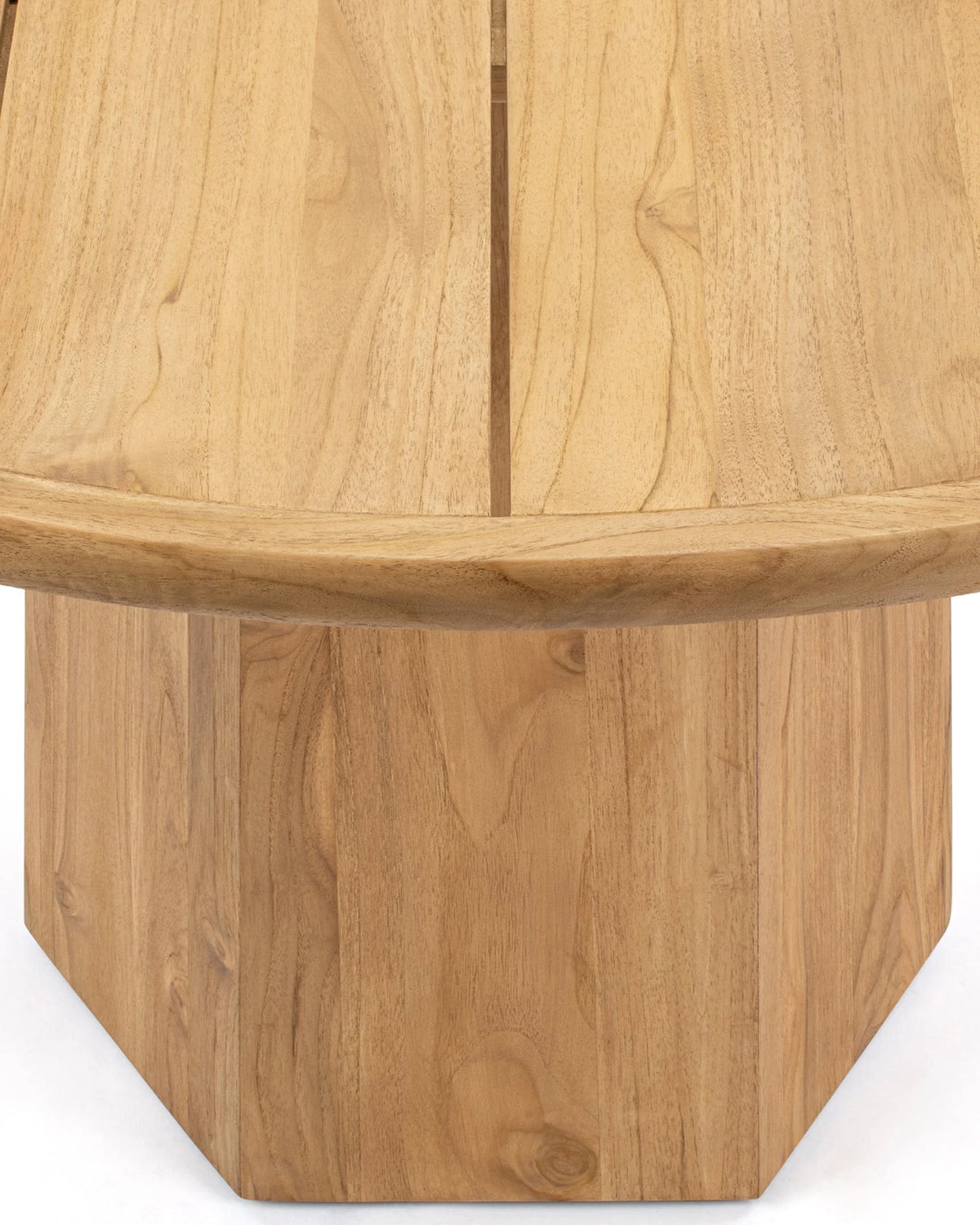 Lota™ outdoor dining table 47in | natural teak - tables lota | madorne