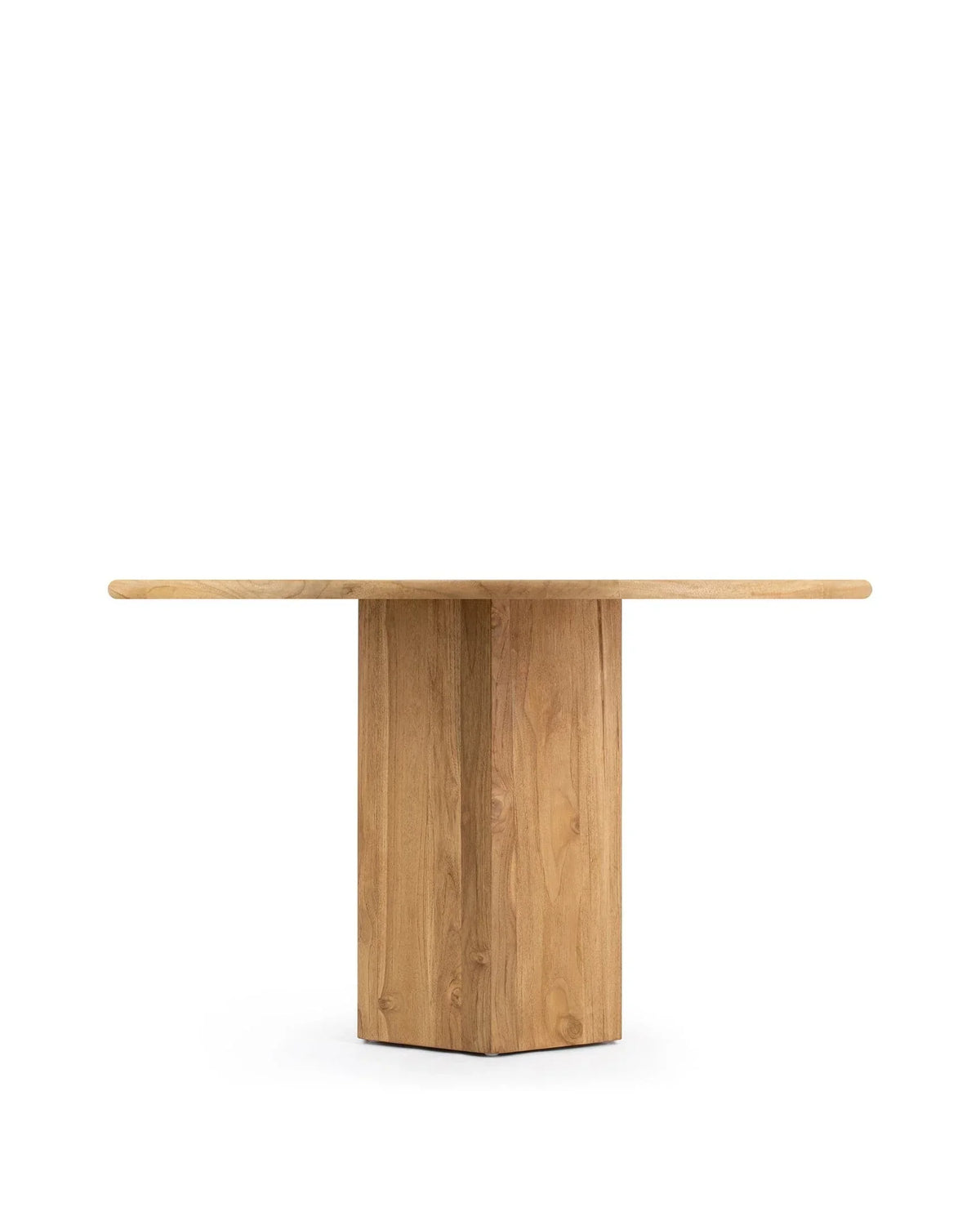 Lota™ outdoor dining table 47in | natural teak - tables lota | madorne