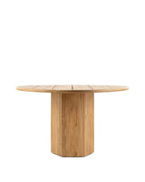 Lota™ outdoor dining table 47in | natural teak - tables lota | madorne