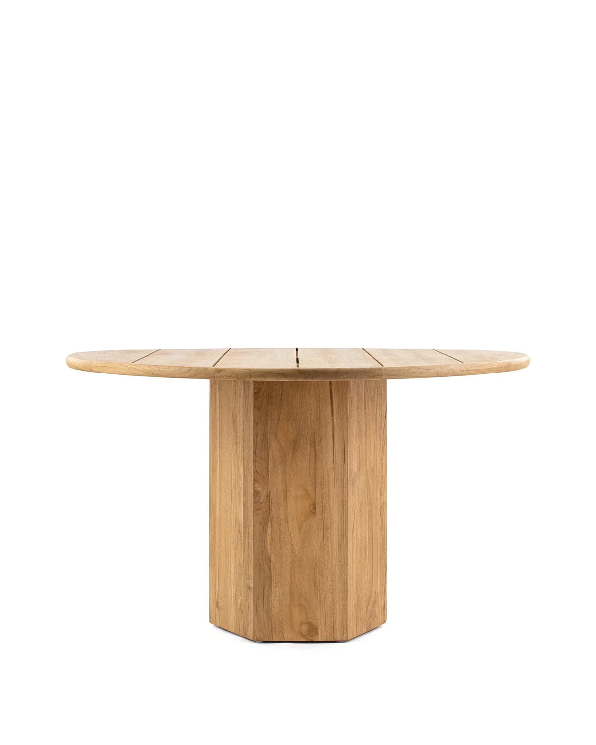 Lota™ outdoor dining table 47in | natural teak - tables lota | madorne