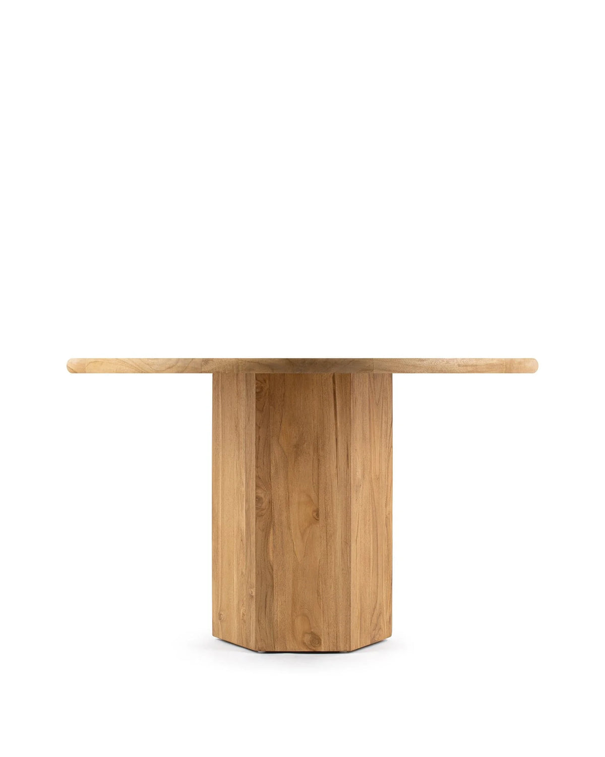 Lota™ outdoor dining table 47in | natural teak - tables lota | madorne