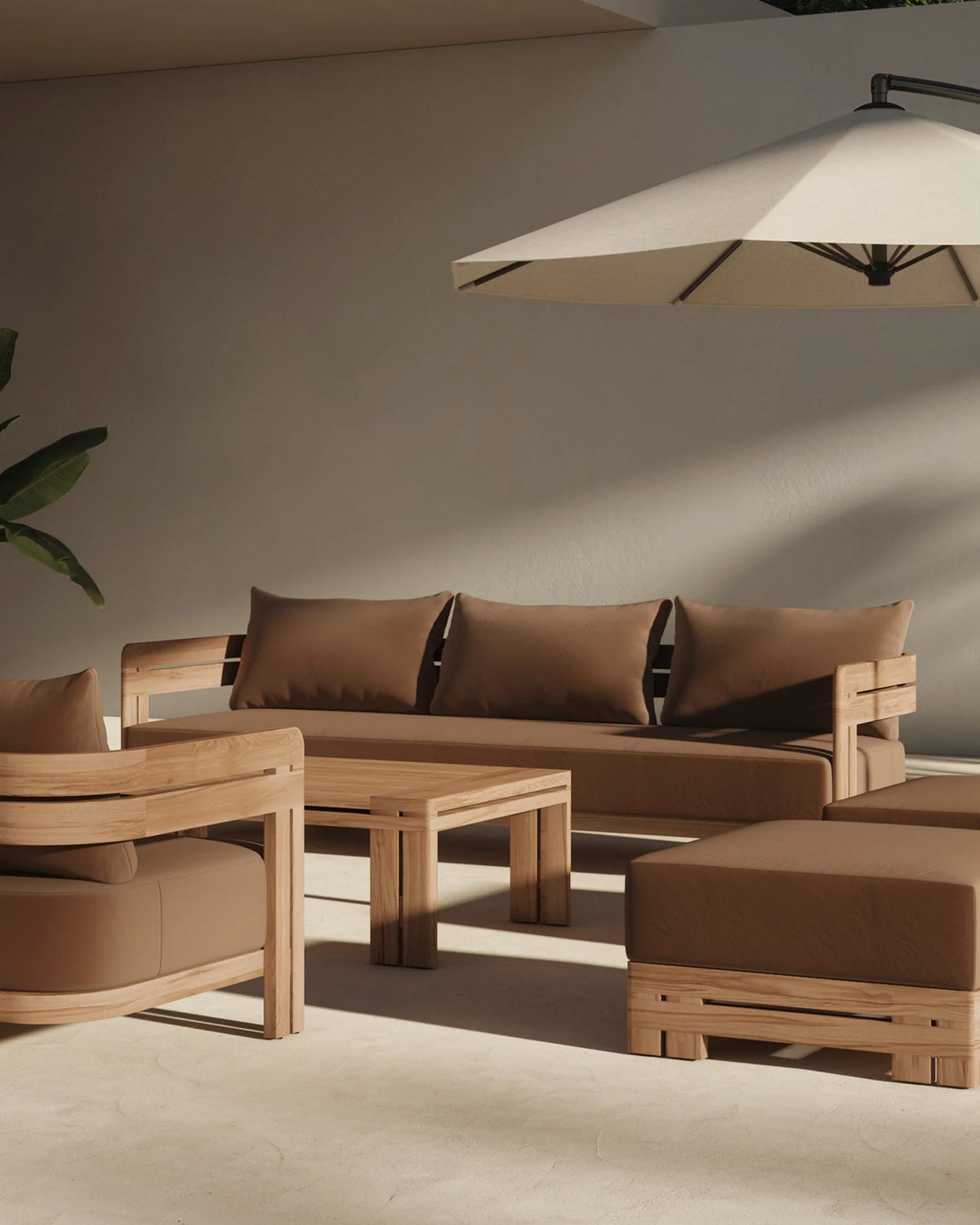 Luso™ outdoor coffee table | solid teak - tables luso | madorne