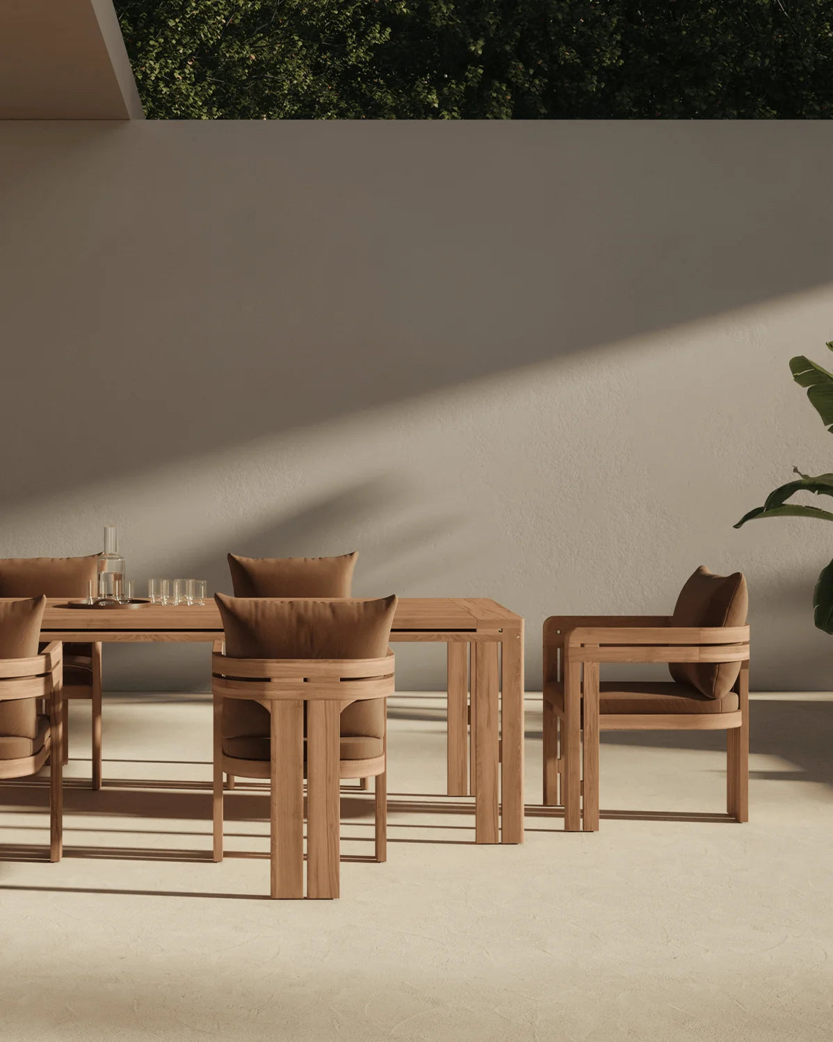 Luso™ outdoor dining chair | teak and cushion - chairs luso | madorne