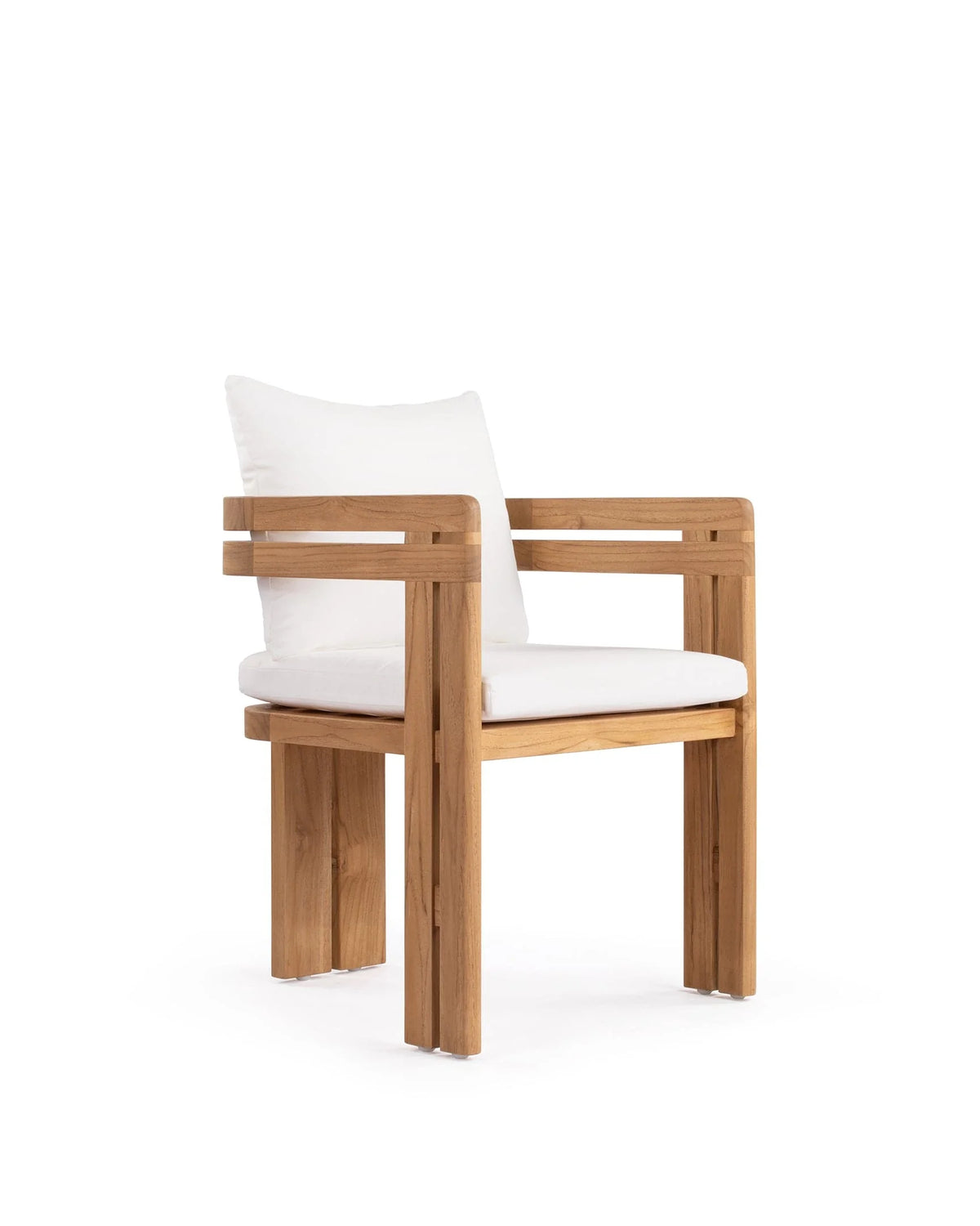 Luso™ outdoor dining chair | teak and cushion - chairs luso | madorne
