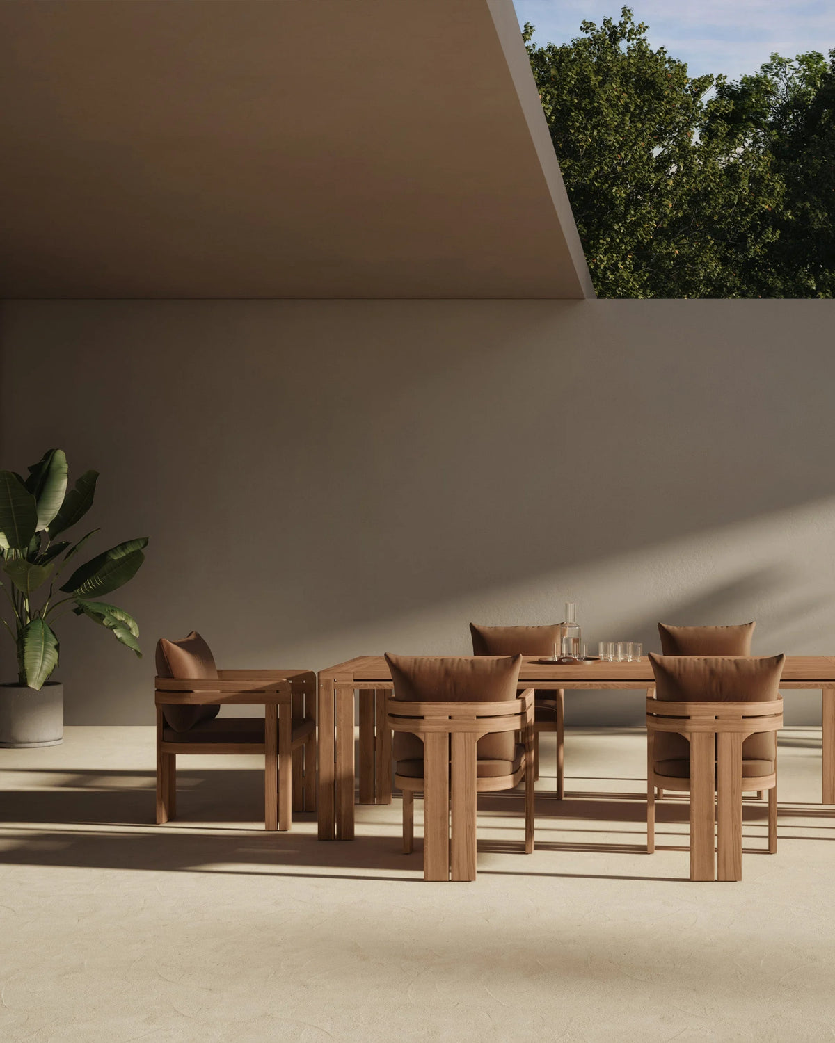 Luso™ outdoor dining table | solid teak - tables luso | madorne