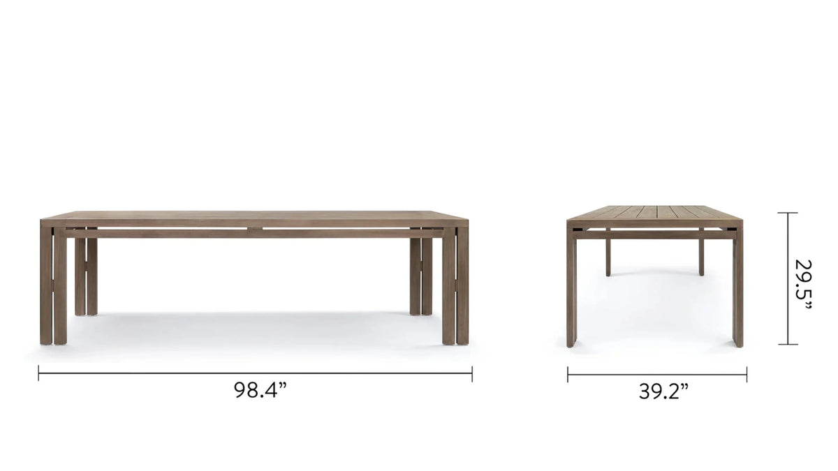Luso™ outdoor dining table | solid teak - tables luso | madorne