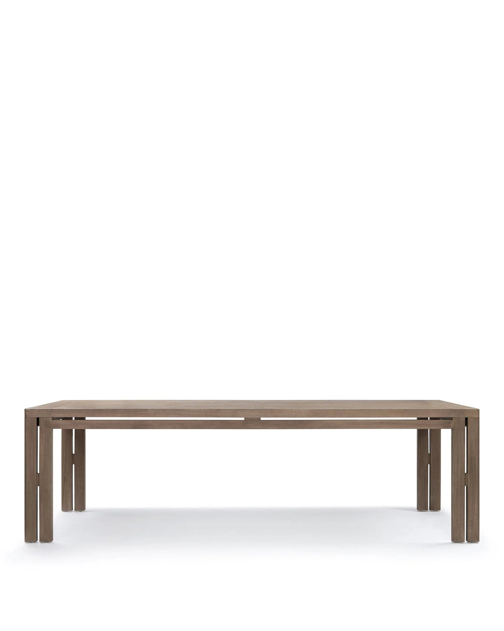 Luso™ outdoor dining table | solid teak - weathered - tables luso | madorne