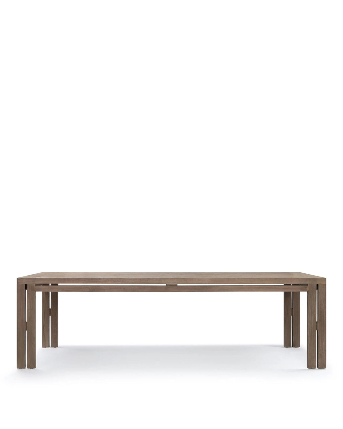 Luso™ outdoor dining table | solid teak - weathered - tables luso | madorne