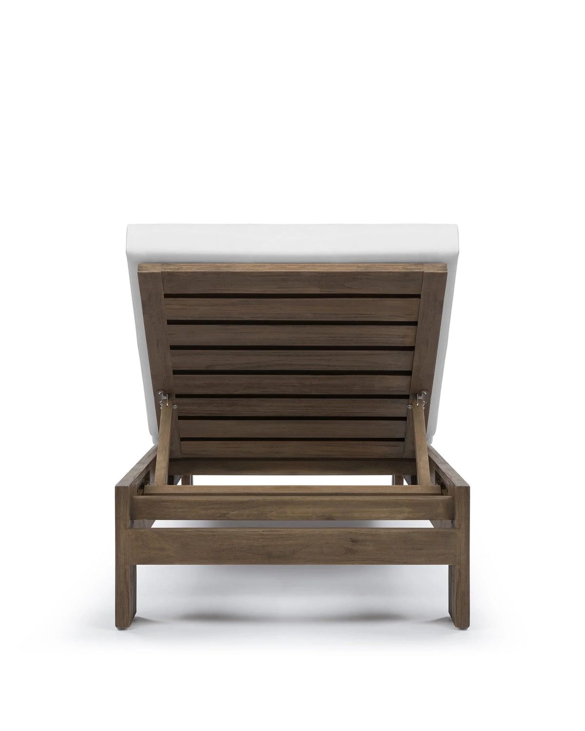 Luso™ outdoor lounger | teak and quick-dry cushion - lounge chairs luso | madorne