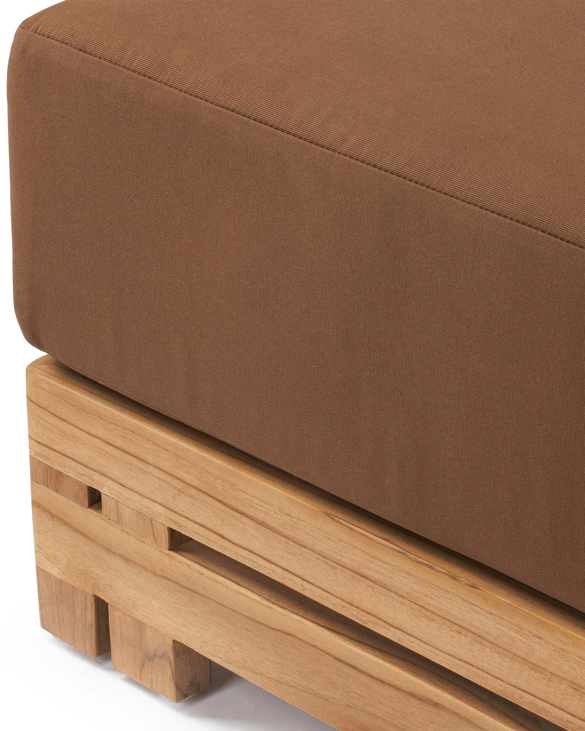 Luso™ outdoor ottoman | teak and cushion - stools & ottomans luso | designer | madorne