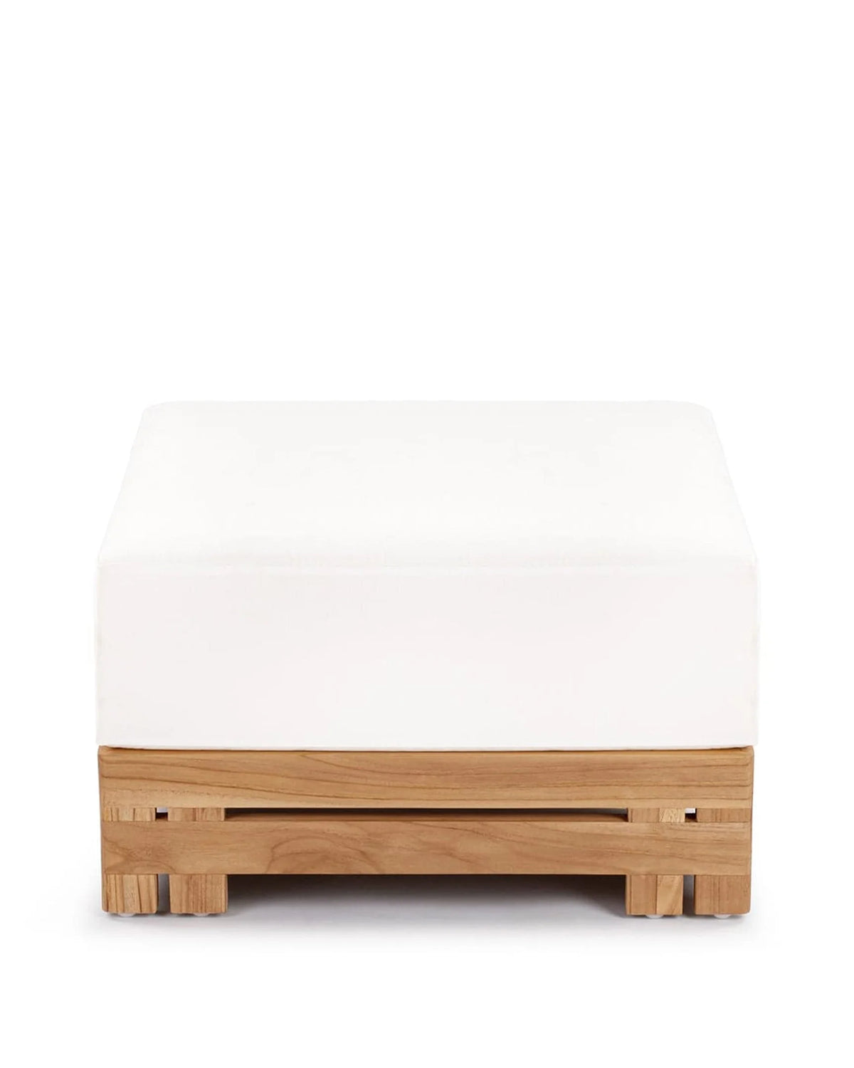 Luso™ outdoor ottoman | teak and cushion - stools & ottomans luso | designer | madorne