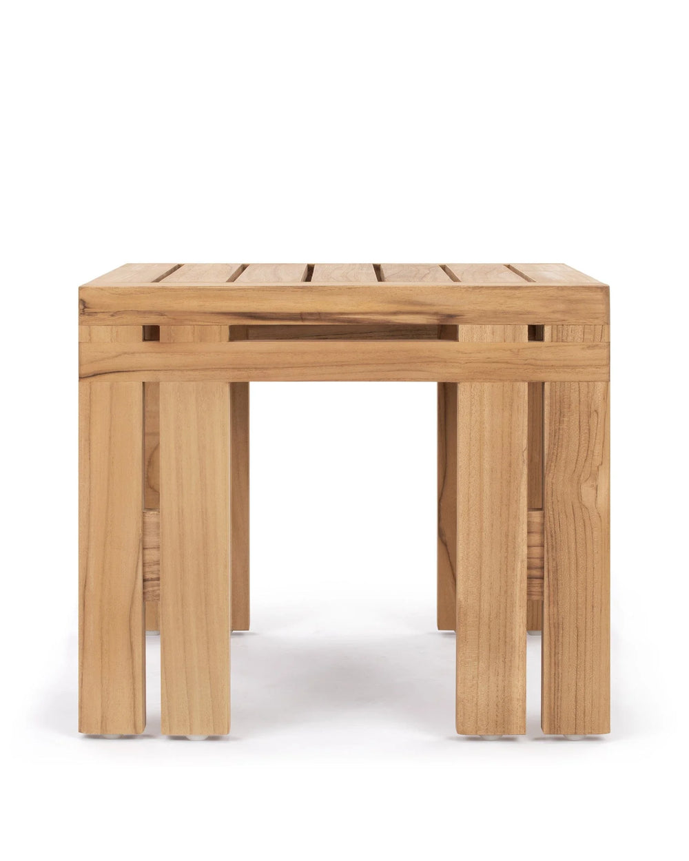 Luso™ outdoor side table | solid teak - natural - tables luso | madorne