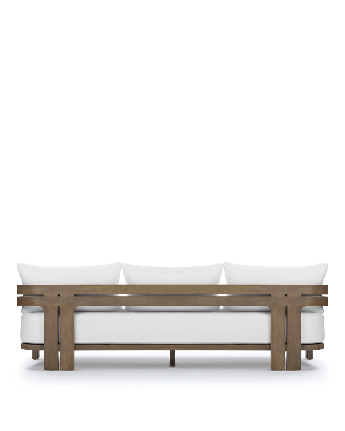 Luso™ outdoor three-seater sofa | teak platform - sofas luso | madorne