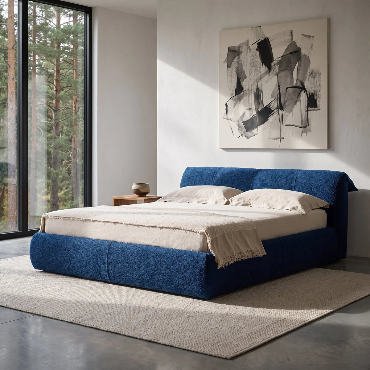 Mambo 72 Bouclé Bed Frame – detail view 2