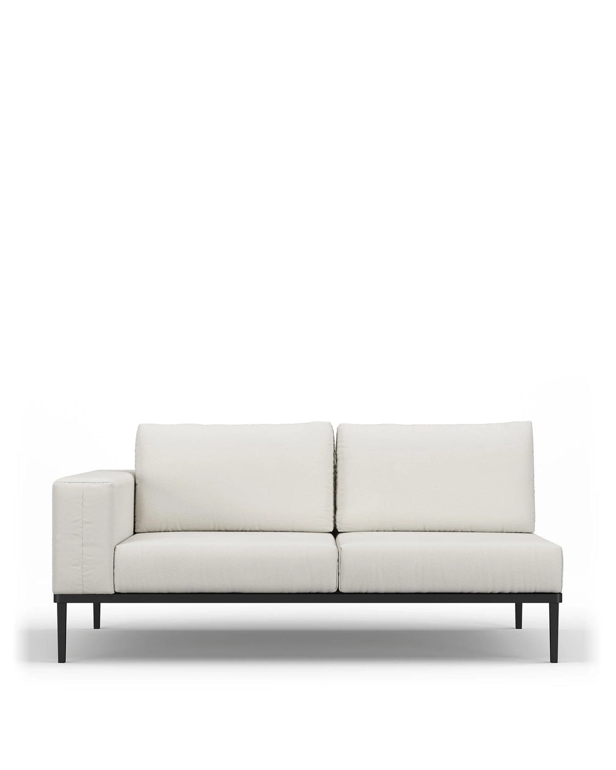 Marca™ outdoor two seater sofa left arm | shell performance weave - module / 2 seaters marca | designer two-seater...