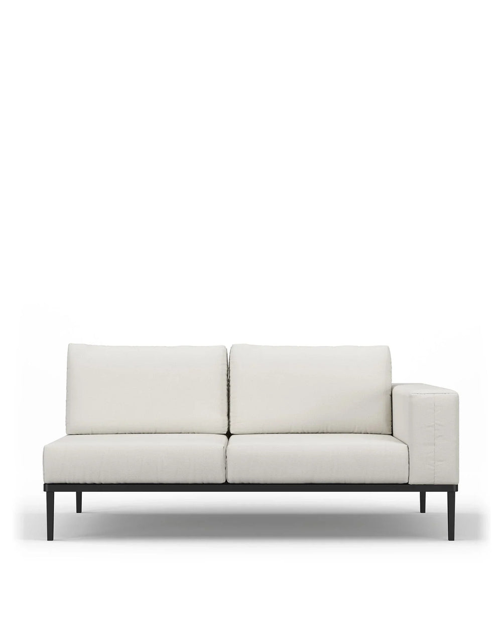 Marca™ outdoor two seater sofa right arm | shell performance weave - module / 2 seaters marca | designer two-seater...