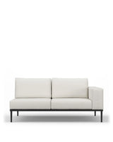Marca™ outdoor two seater sofa right arm | shell performance weave - module / 2 seaters marca | designer two-seater...