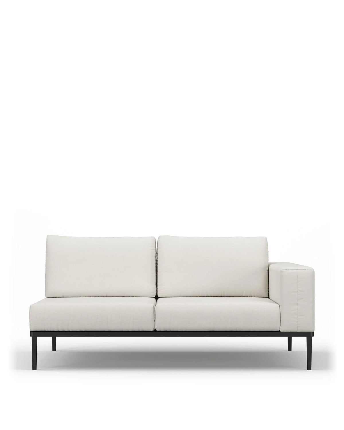 Marca™ outdoor two seater sofa right arm | shell performance weave - module / 2 seaters marca | designer two-seater...