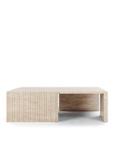 Marcella stone™ coffee table | travertine - tables stone | madorne