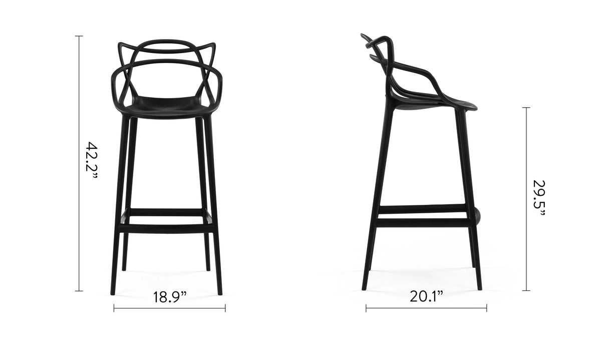Masterline™ bar stool | interlaced back - & counter stools masterline | modern | madorne