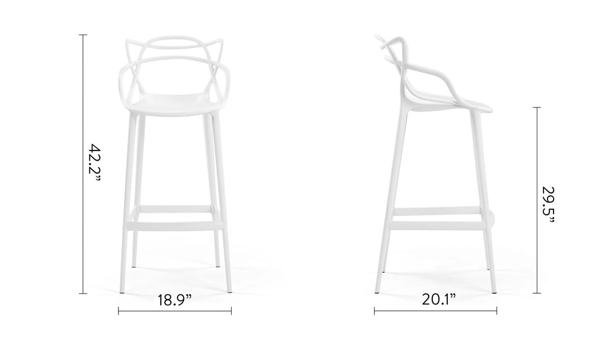 Masterline™ bar stool | interlaced back - & counter stools masterline | modern | madorne
