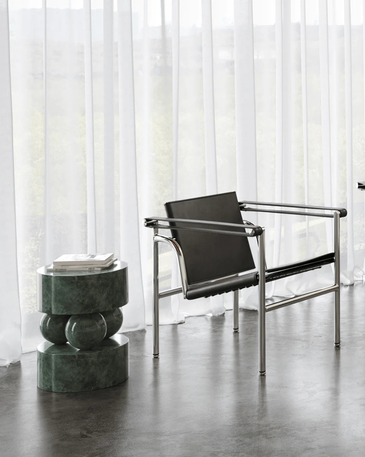 Maya™ side table | green marble - tables maya | modern | madorne