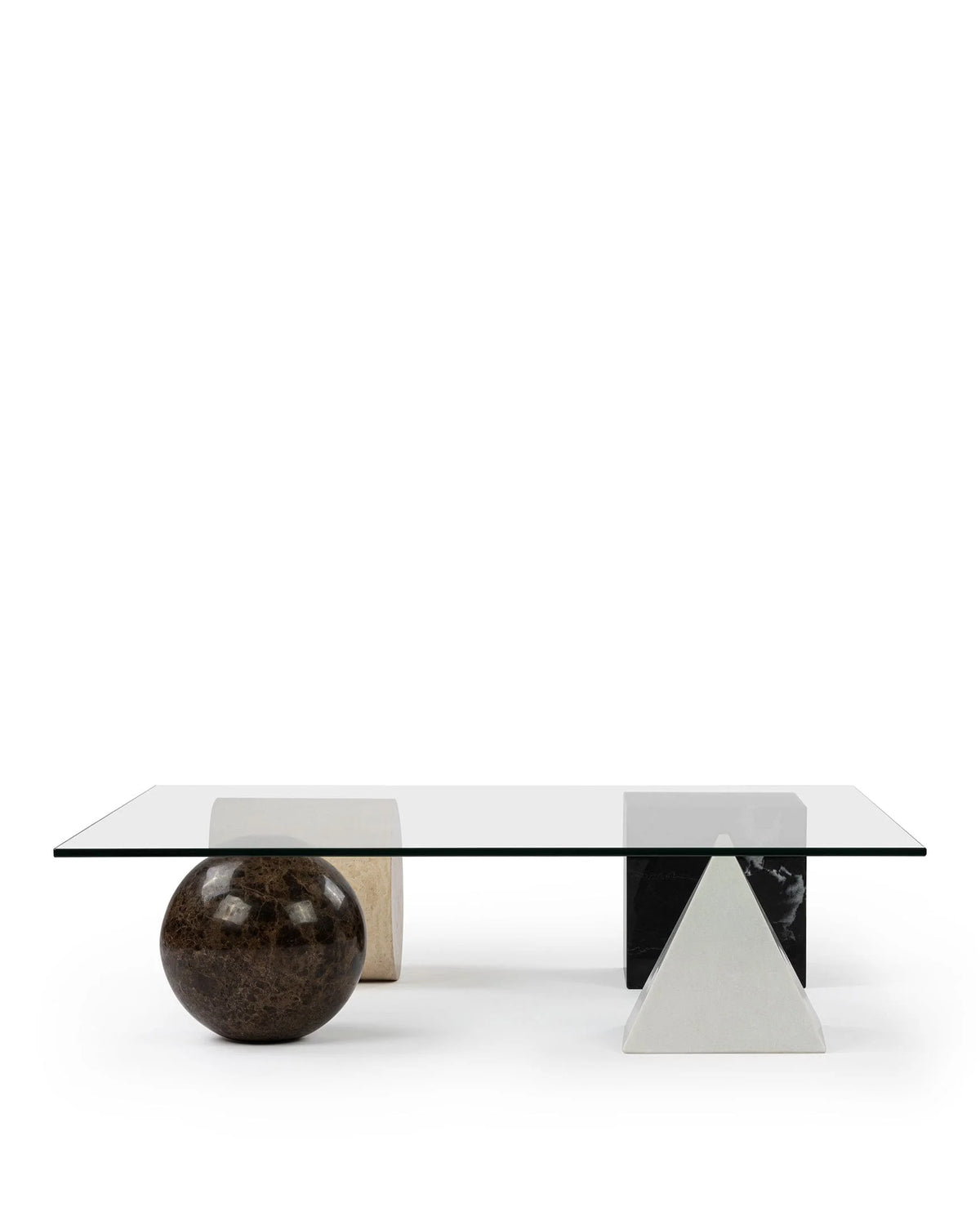 Meta 79™ coffee table | glass and stone - tables 79 | madorne