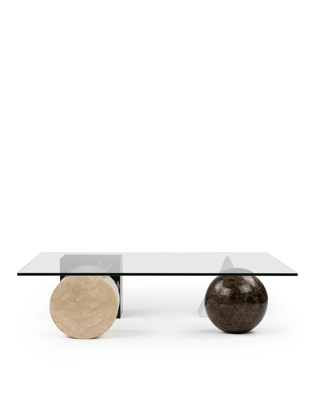 Meta 79™ coffee table | glass and stone - tables 79 | madorne