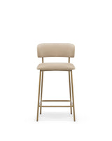 Metra™ counter stool | vegan friendly faux suede - bar & stools metra | madorne