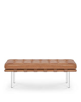 Midtown™ two-seater bench | tailored upholstery - tan premium leather - benches & daybeds midtown | upholstered