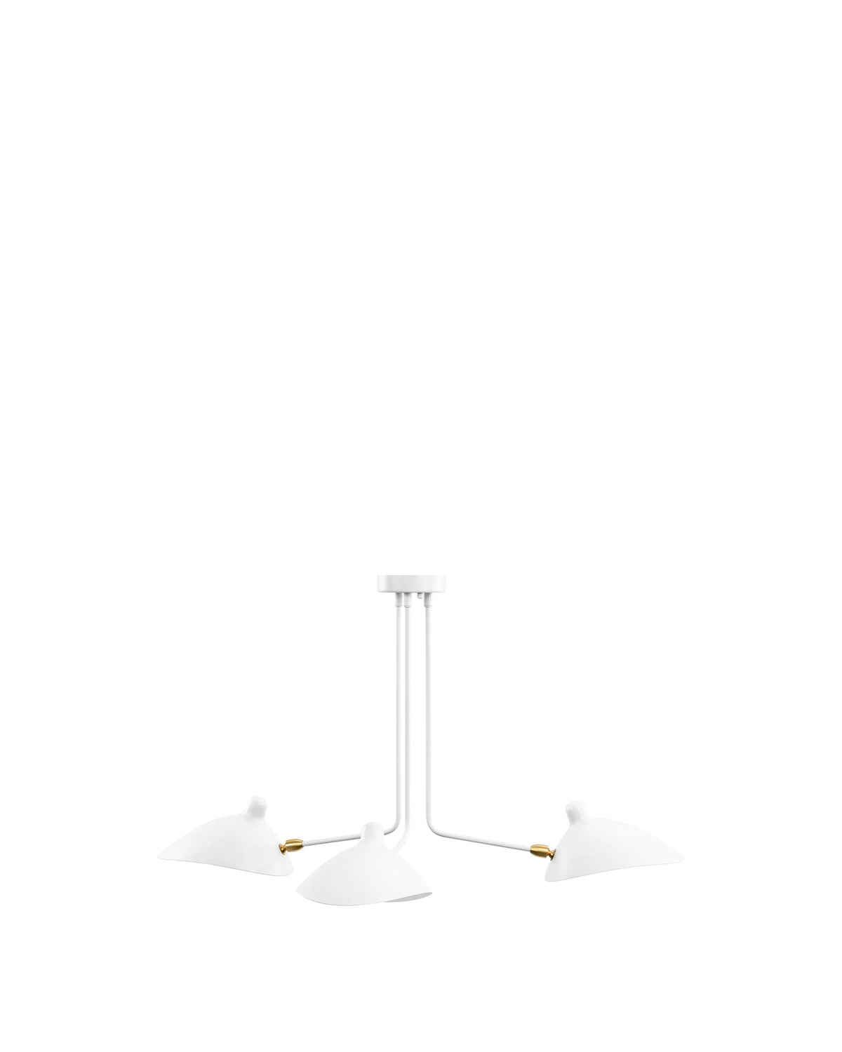 Milo 53™ three-arm ceiling light | sculptural metal - lighting 53 | madorne