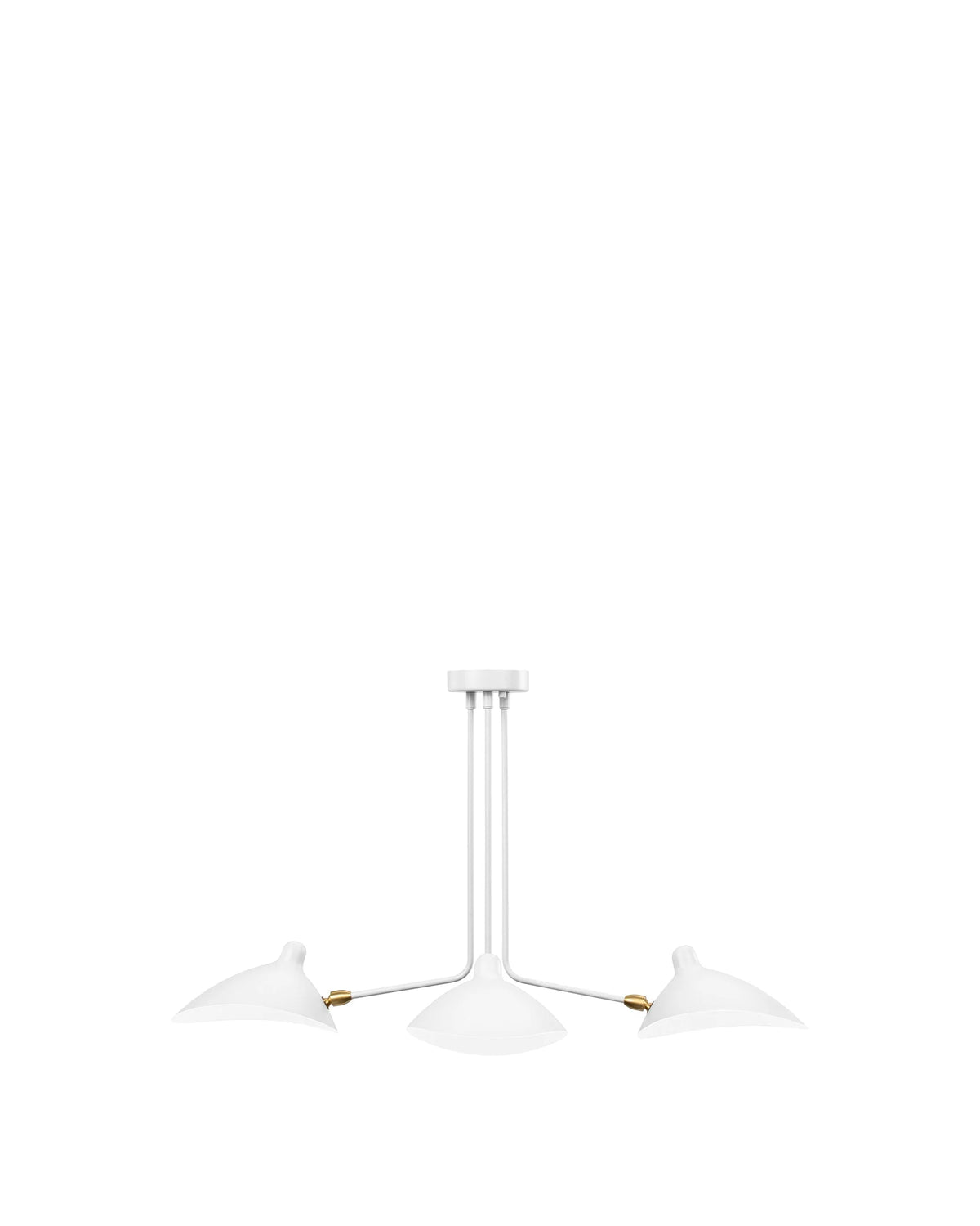 Milo 53™ three-arm ceiling light | sculptural metal - lighting 53 | madorne