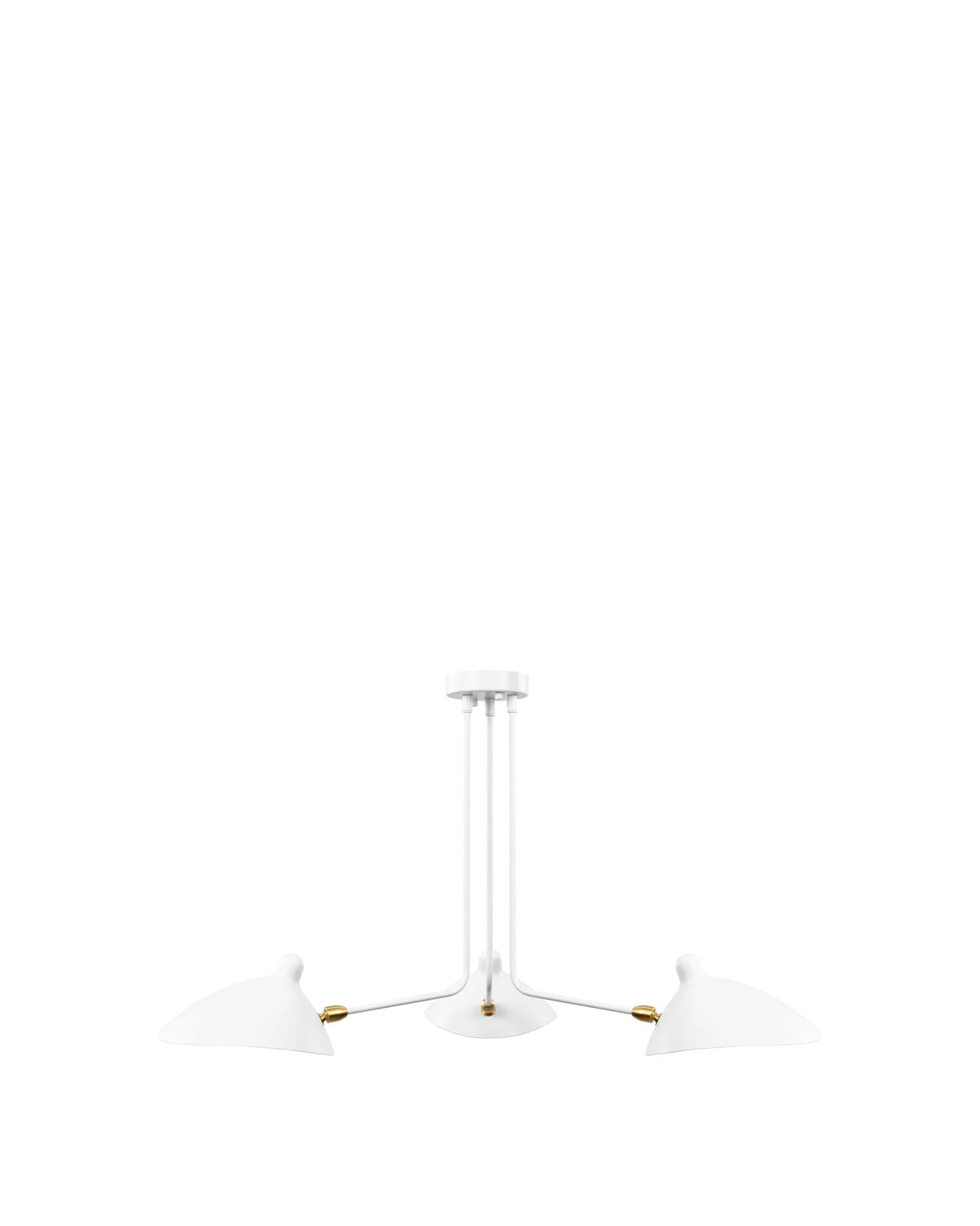 Milo 53™ three-arm ceiling light | sculptural metal - lighting 53 | madorne