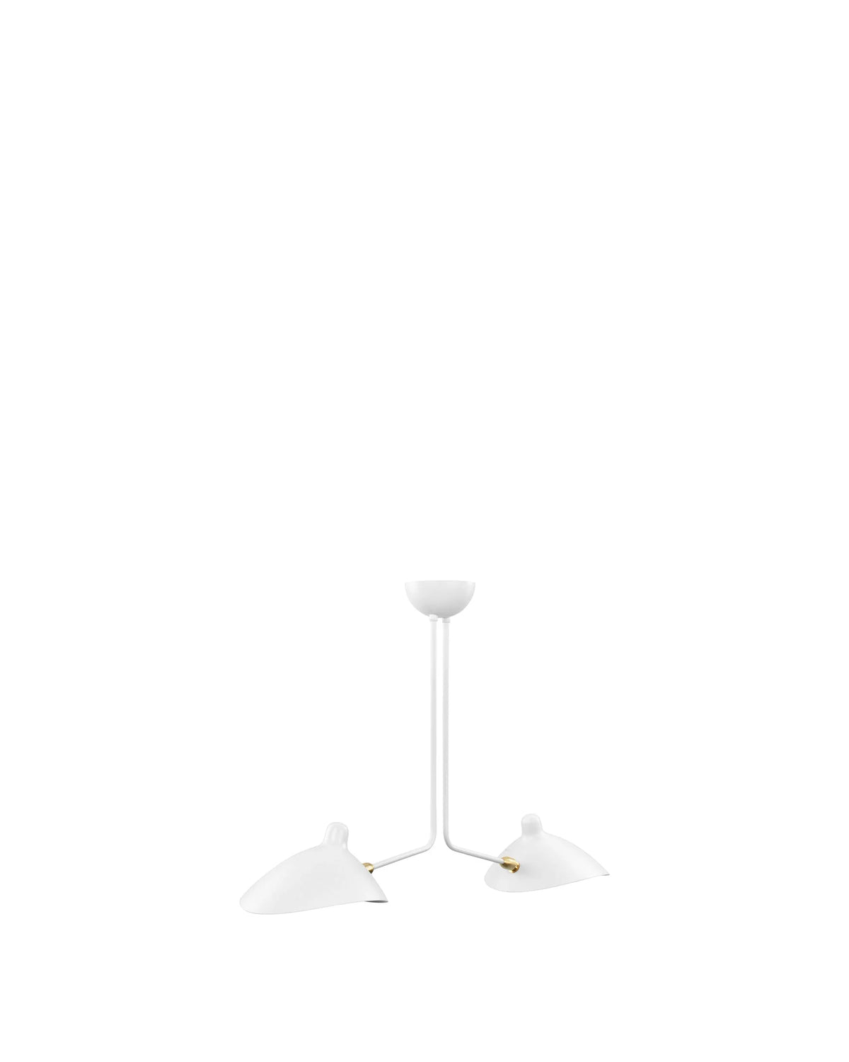 Milo 53™ two-arm ceiling light | sculptural metal - lighting 53 | madorne