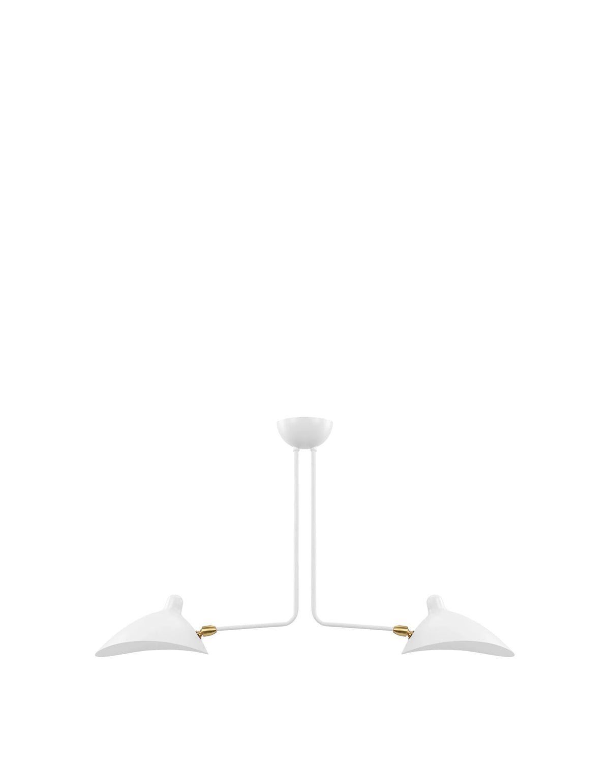 Milo 53™ two-arm ceiling light | sculptural metal - lighting 53 | madorne