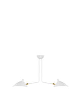 Milo 53™ two-arm ceiling light | sculptural metal - white - lighting 53 | madorne