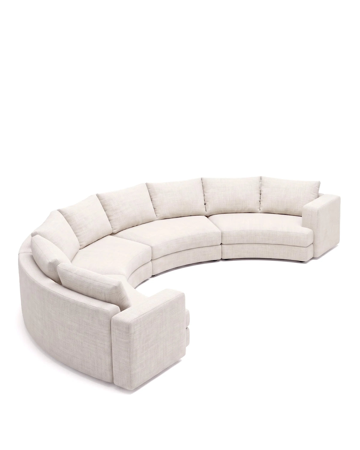 Modena landscape™ modular sofa | oatmeal weave - 4+ seaters landscape | large sectional | madorne