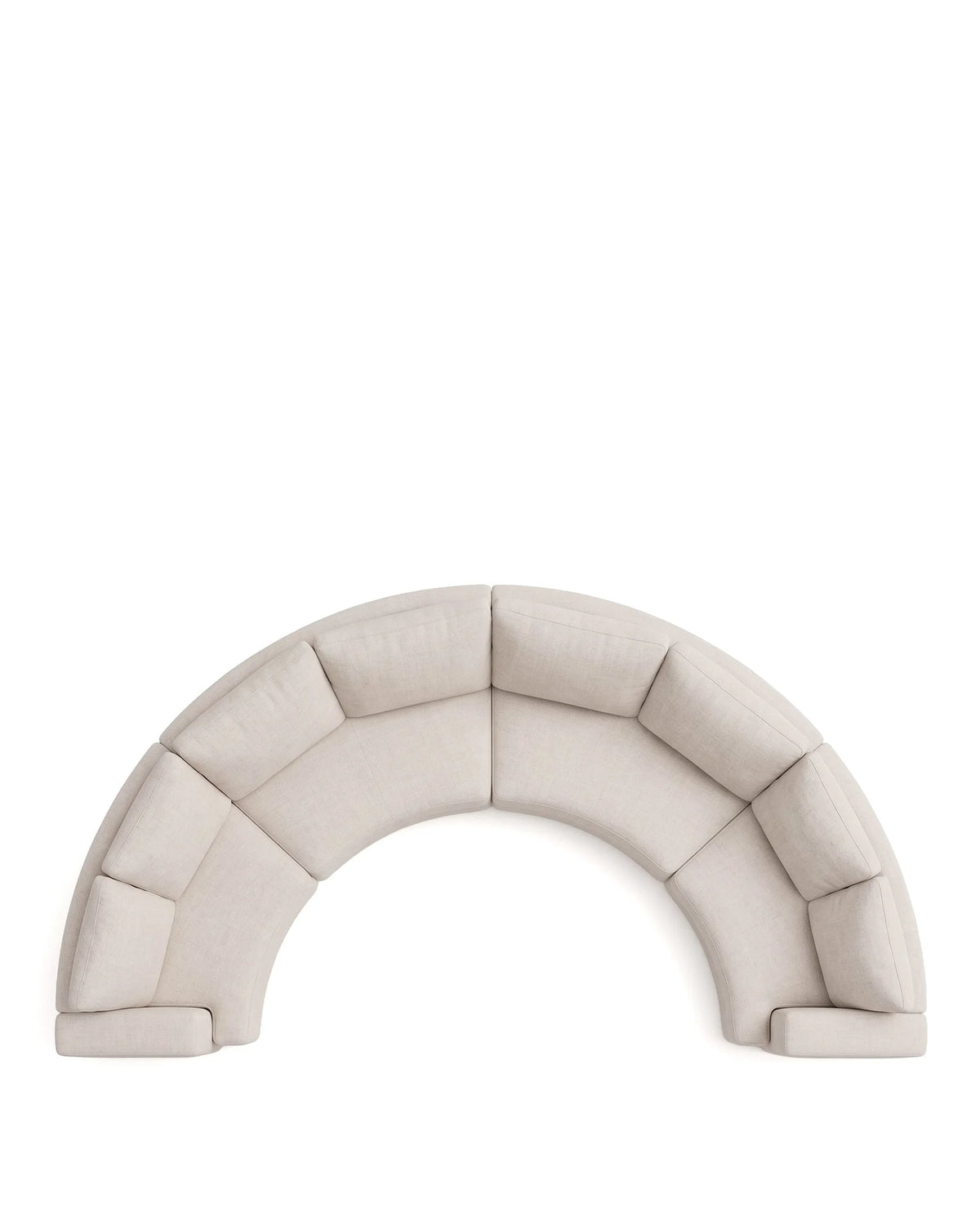 Modena landscape™ modular sofa | oatmeal weave - 4+ seaters landscape | large sectional | madorne