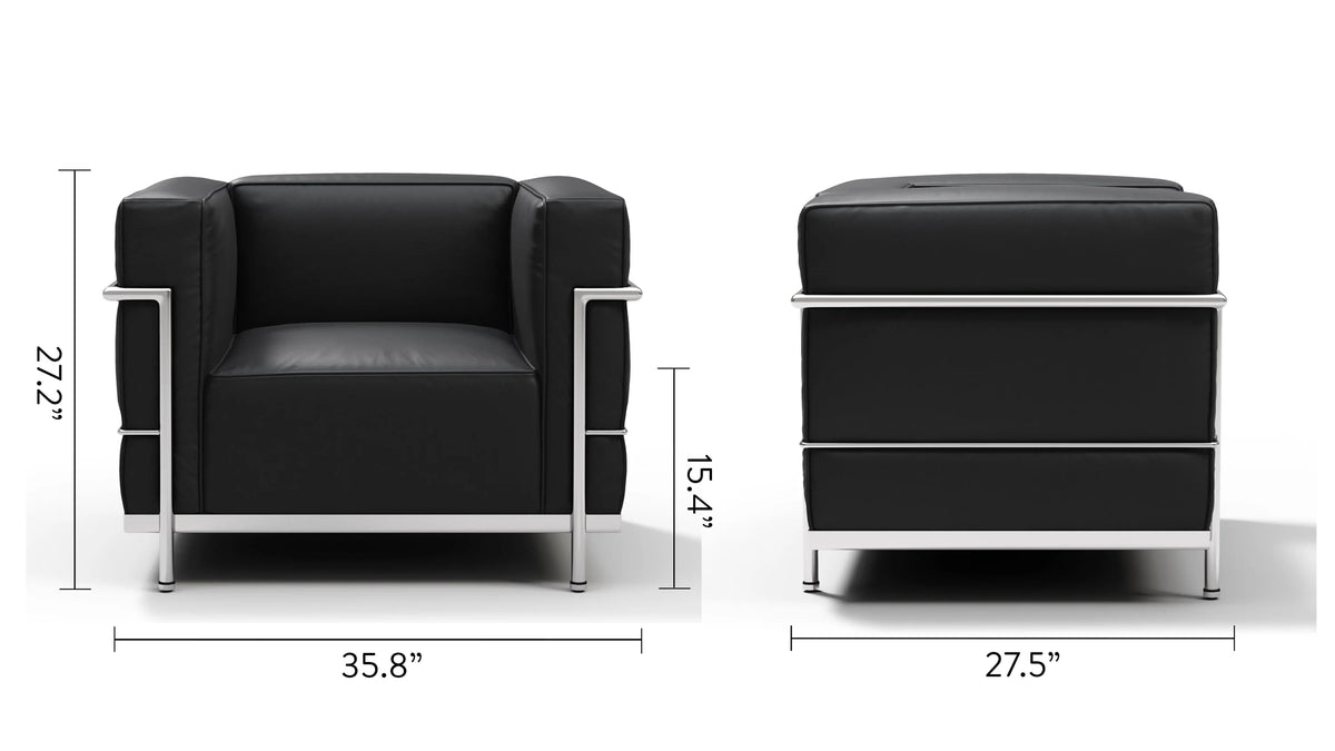 Modulor grand 28™ lounge chair | external steel frame - chairs 28 | designer | madorne