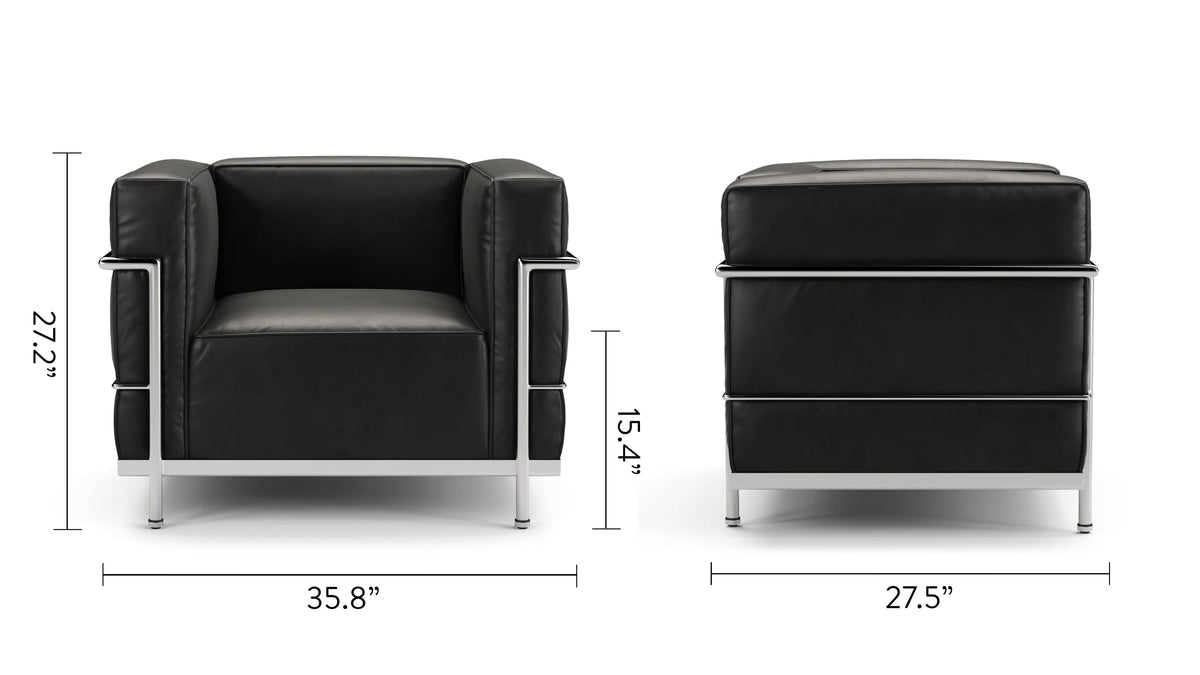 Modulor grand 28™ lounge chair | external steel frame - chairs 28 | designer | madorne