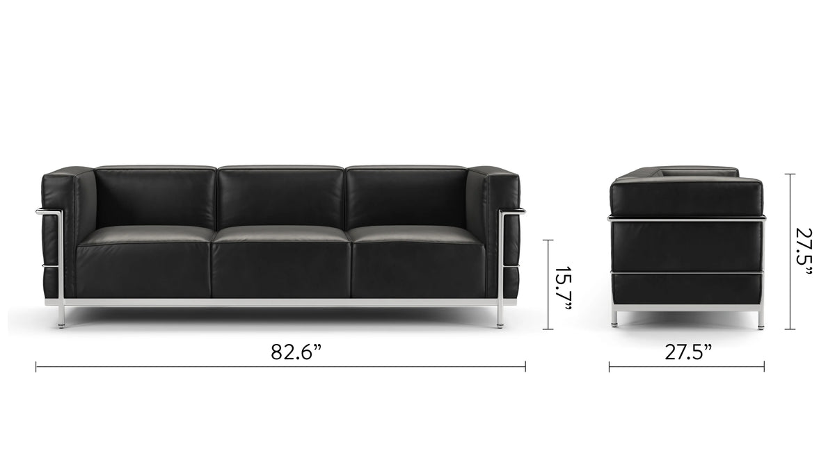 Modulor grand 28™ three-seater sofa | steel frame - 3 seaters 28 | madorne