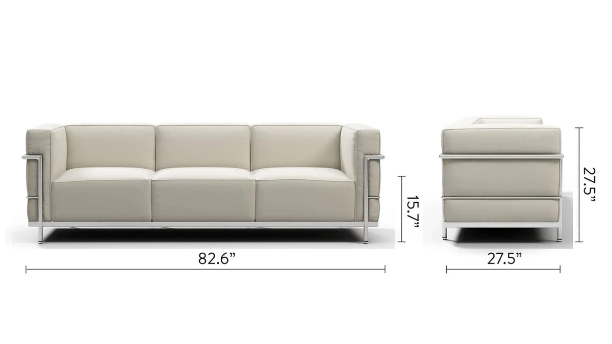 Modulor grand 28™ three-seater sofa | steel frame - 3 seaters 28 | madorne