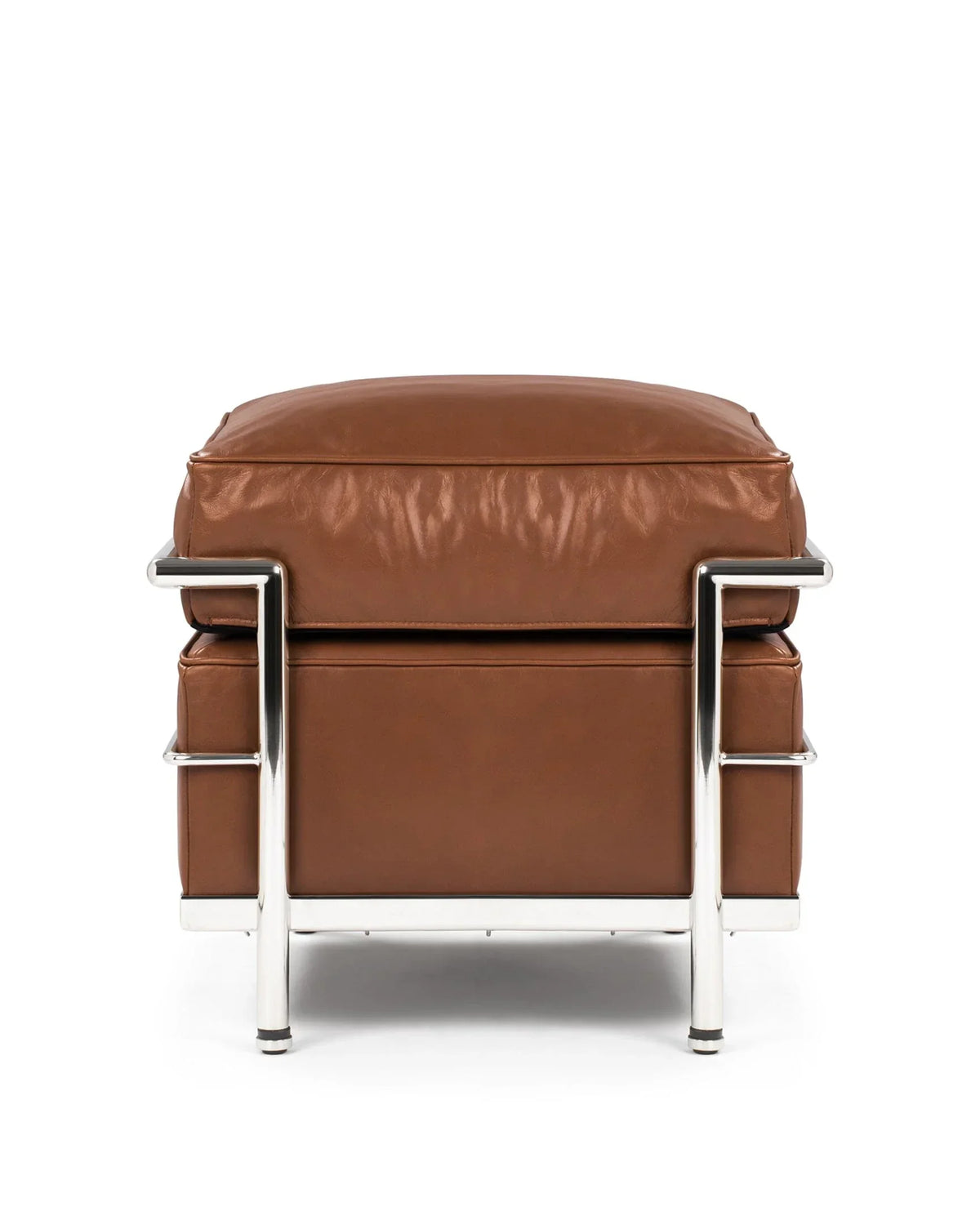Modulor petit 28™ ottoman - tan premium leather / modele - stools & ottomans 28 | modern | madorne