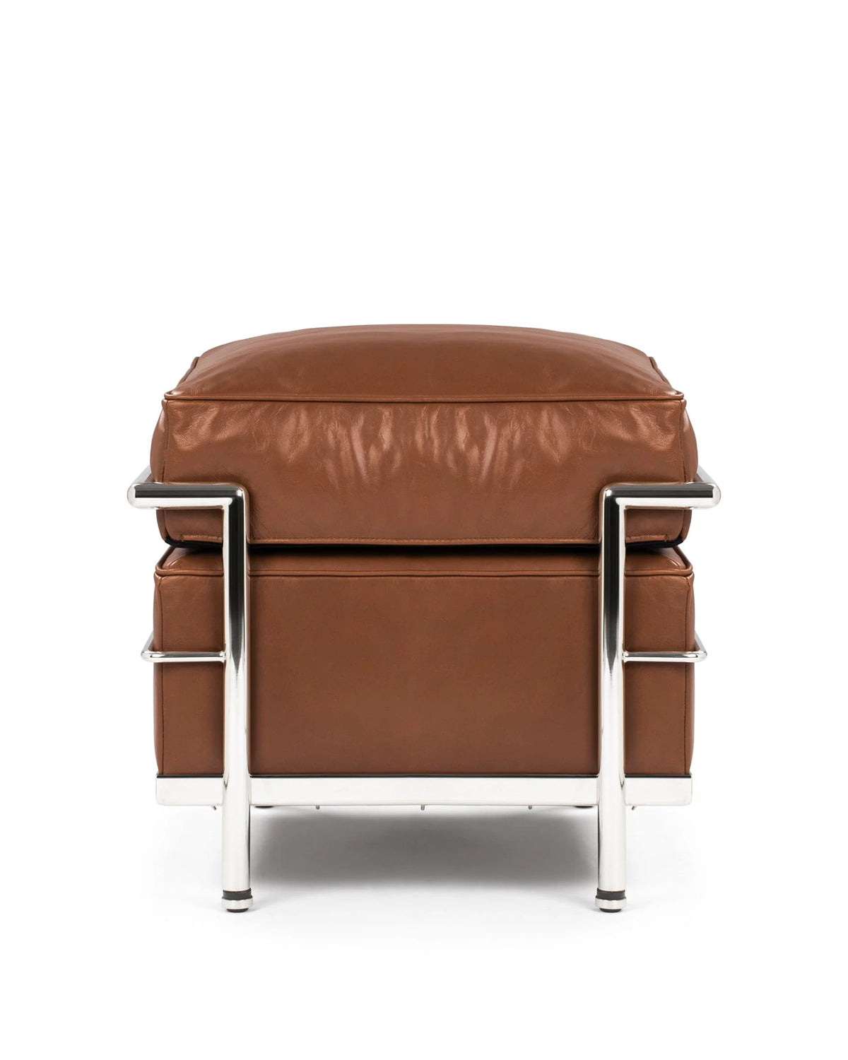 Modulor petit 28™ ottoman - tan premium leather / modele - stools & ottomans 28 | modern | madorne