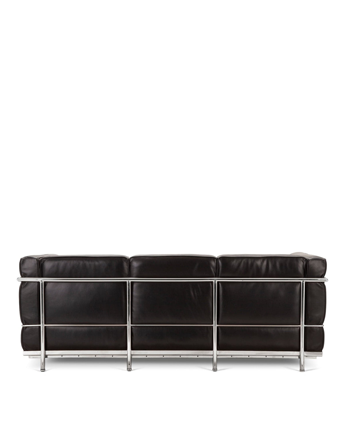 Modulor petit 28™ three-seater sofa | black leather - midnight premium / three seater / modele - 3 seaters 28 | madorne