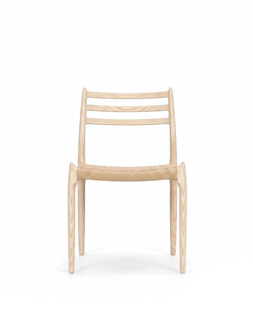 Moller 78a™ dining chair | wood and paper cord - ash - chairs 78a | madorne