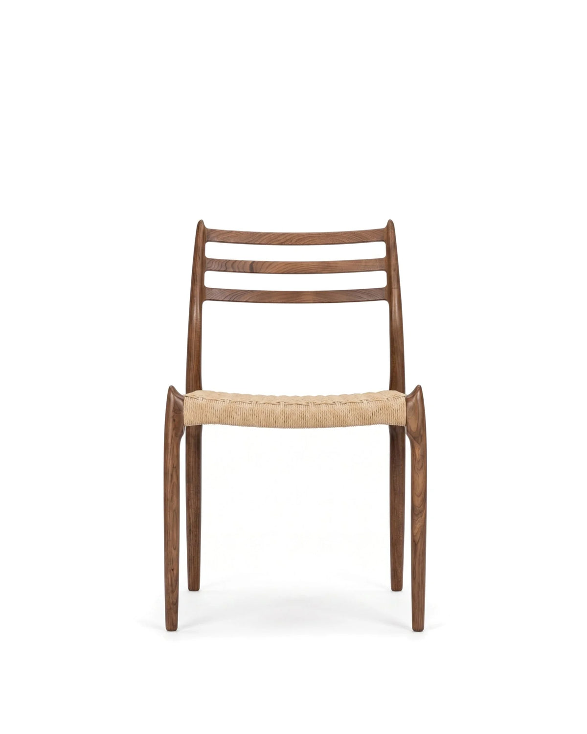 Moller 78a™ dining chair | wood and paper cord - walnut - chairs 78a | madorne